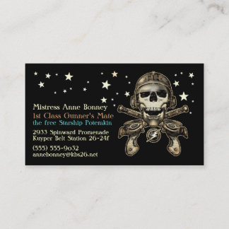 Carte de visite du pirate 1 de l'espace