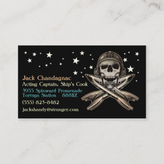 Carte de visite du pirate 2 de l'espace
