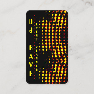 Carte de visite du planificateur d'événements DJ