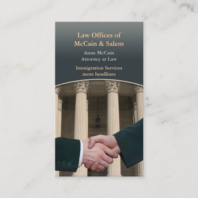 Carte de visite du procureur (Devant)