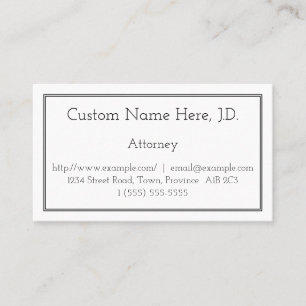 Carte de visite du procureur de base