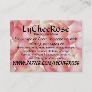 Carte de visite du psaume 23 de Lycheerose