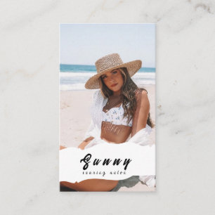 Carte de visite du salon de bronzage