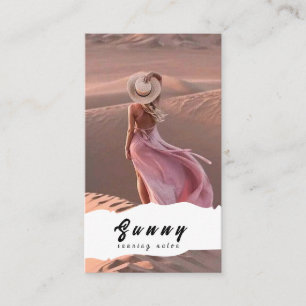 Carte de visite du salon de bronzage