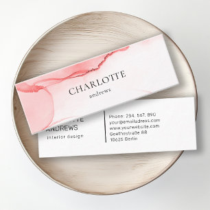 Carte de visite du salon moderne, minimale, aquare