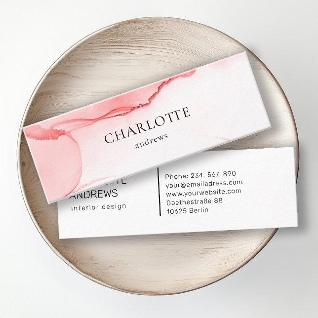 Carte de visite du salon moderne, minimale, aquare (Créateur téléchargé)