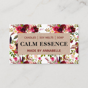 Carte De Visite Du savon à la fonte de chandelle à la main de Kraf