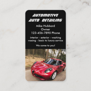 Carte de visite du service de détail automatique m