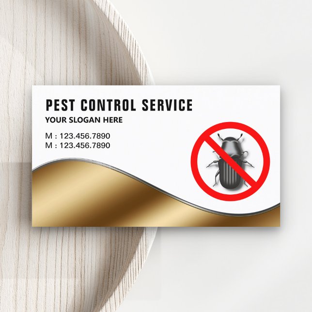 Carte de visite du service de lutte antiparasitair (Créateur téléchargé)