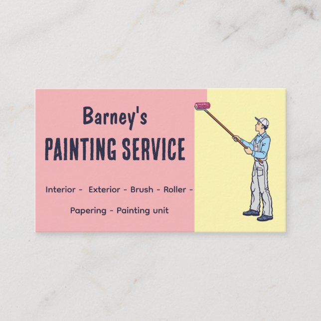 Carte de visite du service de peinture (Devant)