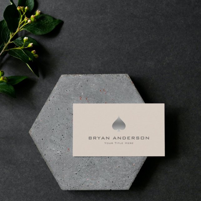 Carte de visite du symbole de la balance d'argent (Créateur téléchargé)