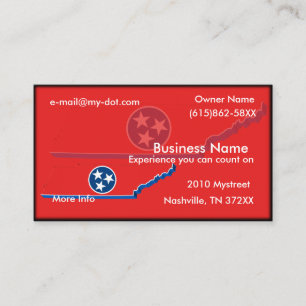 Carte de visite du Tennessee