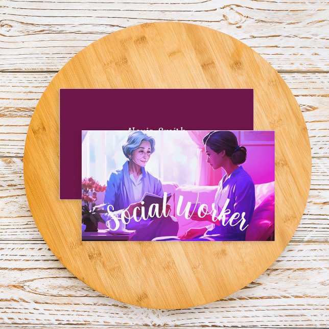 Carte de visite du travailleur social (Créateur téléchargé)