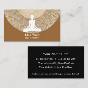 Carte de visite du yoga
