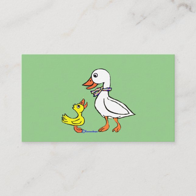 Carte De Visite Duck and Goose Quacking dont l'esprit du magasin (Devant)