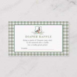 Carte De Visite Duck DIaper Raffle