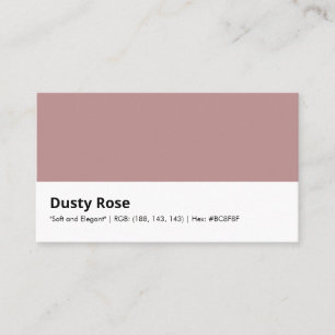 Carte De Visite Dusty Rose "Doux et élégant"