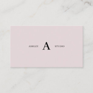 Carte De Visite Dusty Rose Simple Minimale Promotion Professionnel