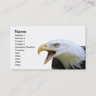 Carte De Visite Eagle chauve américain