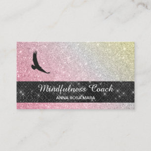 Carte De Visite *~* Eagle Pastel Ombre Méditation de Parties scin