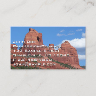 Carte De Visite Eagle Rock I Sedona Arizona Photographie de voyage
