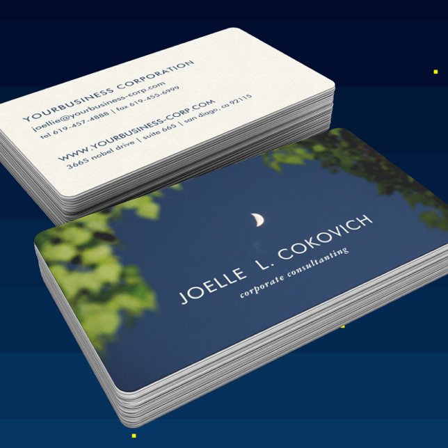 Carte De Visite ©Early Crescent Moon / Nature Photographie (Créateur téléchargé)