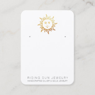 Carte De Visite *~* EARRING AFFICHER Sun QR Sociale Media Icons