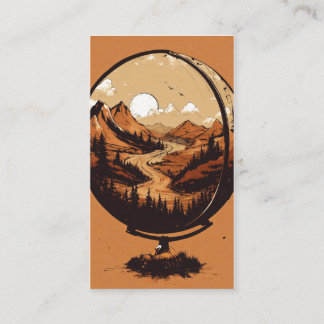 Carte De Visite Earth & Quill Wing Graphic T-Shirt – Nature & Imag