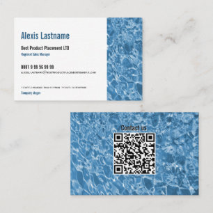 Carte De Visite Eau bleue