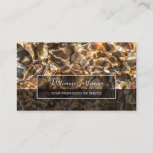 Carte De Visite Eau coulée dans un ruisseau clair pour la santé me