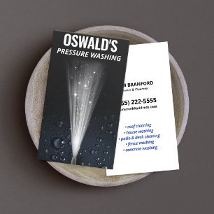 Carte De Visite Eau de lavage de pression gouttes d'alimentation D