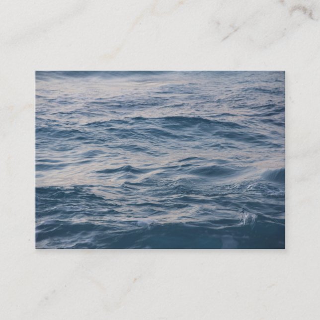 Carte De Visite Eau de mer de près (Devant)