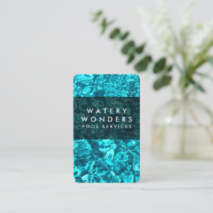 Carte De Visite Eau Éclairage Piscine Nettoyant Gardener