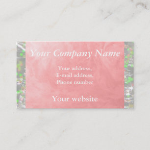 Carte De Visite Eau Soapy Épaisse 1256 Rose