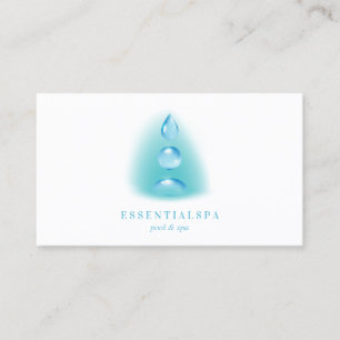 Carte De Visite Eau spirituelle gouttes reiki yoga zen