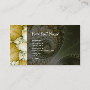 Carte De Visite Écale l'art fractal