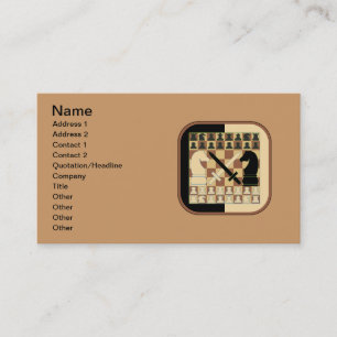 CARTE DE VISITE ÉCHECS