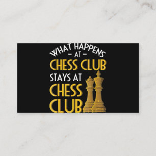 Carte De Visite Échecs Ce Qui Se Passe Au Humour Du Club D'Échecs