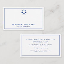 Échelle de Justice Avocat de Droit avec Bordure Bl