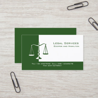 Carte De Visite Échelles de mandataire de justice