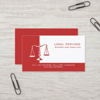 Carte De Visite Échelles de mandataire de justice