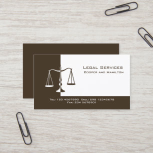 Carte De Visite Échelles de mandataire de justice