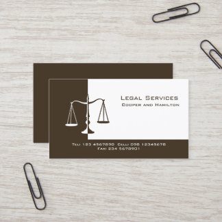 Carte De Visite Échelles de mandataire de justice