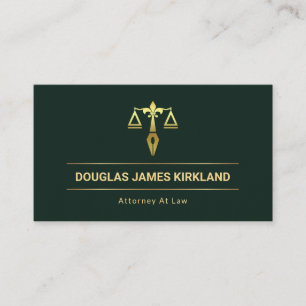 Carte De Visite Échelles Minimalistes De Lignes D'Or Faux De Just