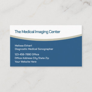 Carte De Visite Échographe médical en imagerie médicale