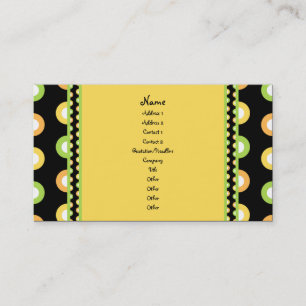 Carte De Visite Éclaboussure d'agrume