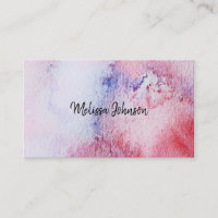 Éclaboussure rose bleue d'aquarelle peinte à la