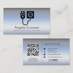 Carte De Visite Éclairage, Câblage, Électricien Professionnel