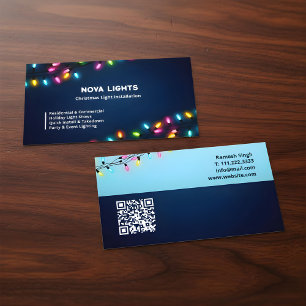 Carte De Visite 🎄 Éclairage de Noël Luminaires de Fêtes Personnal