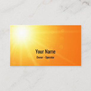Carte De Visite Eclat brillant sur mesure orange
